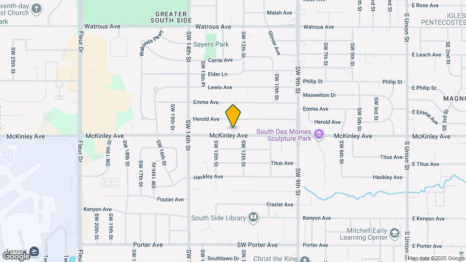 1217 McKinley Ave Map and Location Details