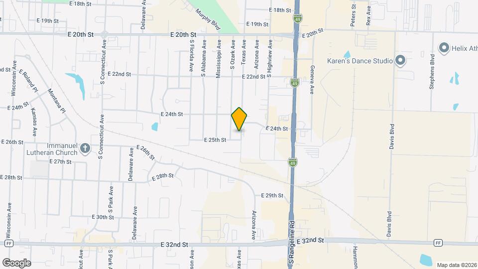 2438 Texas Ave Map and Location Details