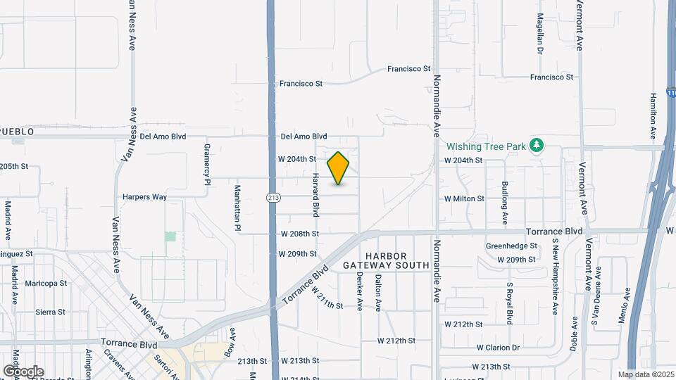 1539 W 206th St, Unit D Map and Location Details