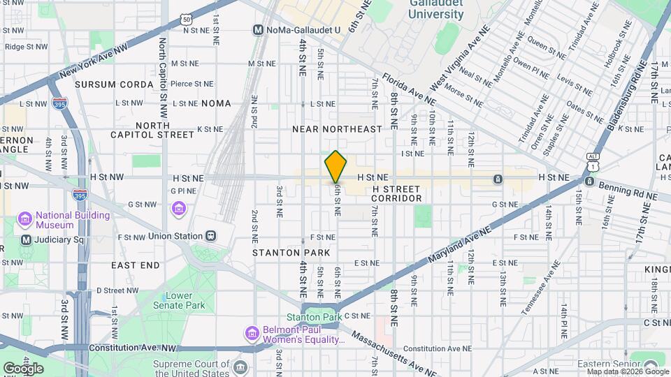 726 6th St NE, Unit 1 Map and Location Details