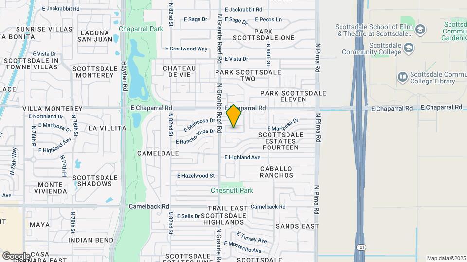 4865 N Granite Reef Rd Map and Location Details