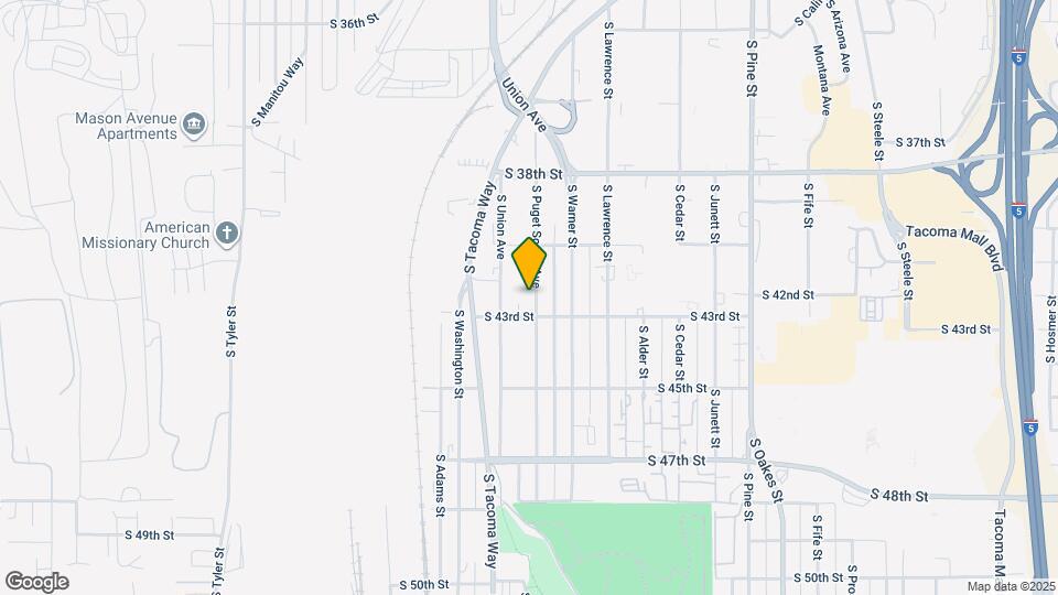 4034 S Puget Sound Ave Mapa y Detalles de la Ubicación