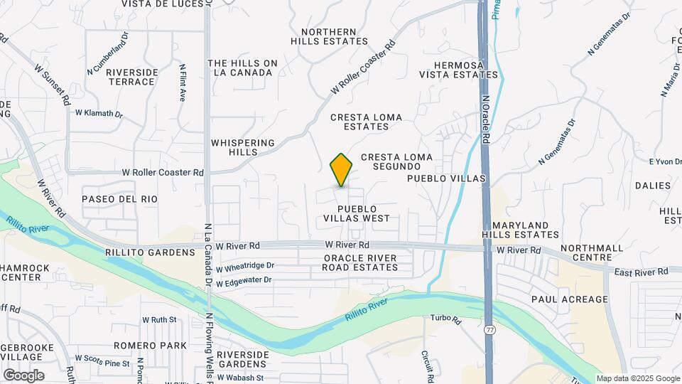 1021 W Seashell Ct Map and Location Details