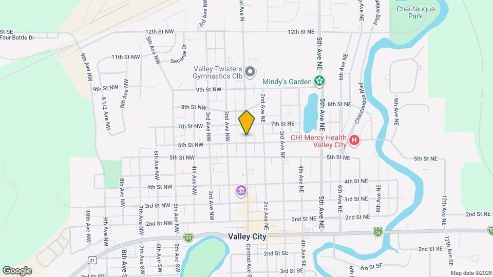 624 Central Ave N Map and Location Details