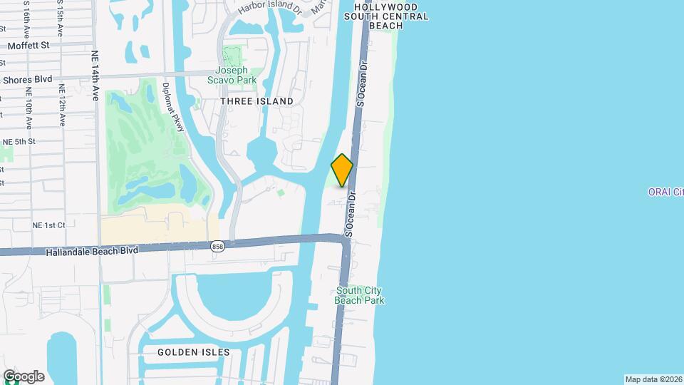1803 S Ocean Dr, Unit SI ID1540434P Mapa y Detalles de la Ubicación