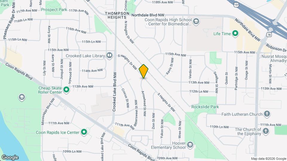 11255 Arrowhead St NW Mapa y Detalles de la Ubicación
