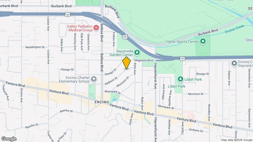 16712 Addison St Map and Location Details