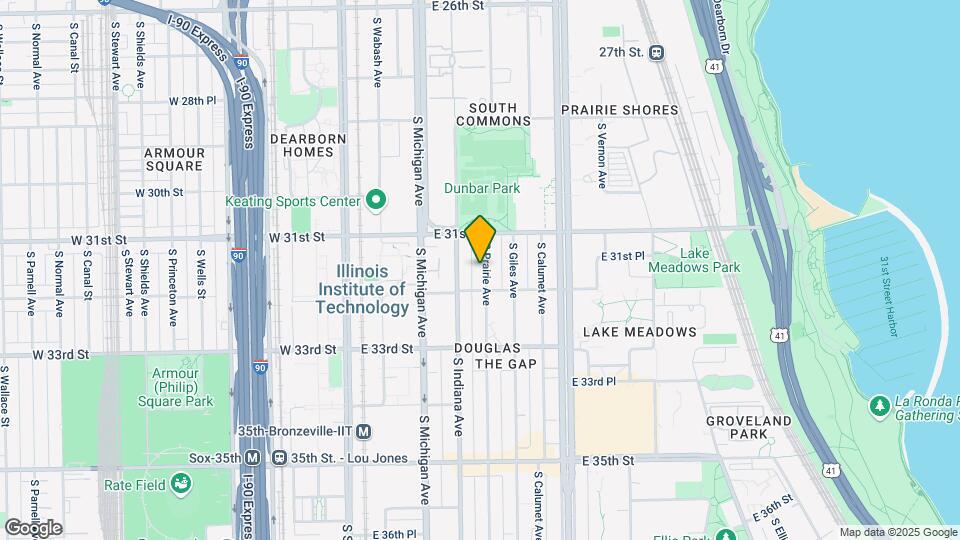 3136 S Prairie Ave Map and Location Details