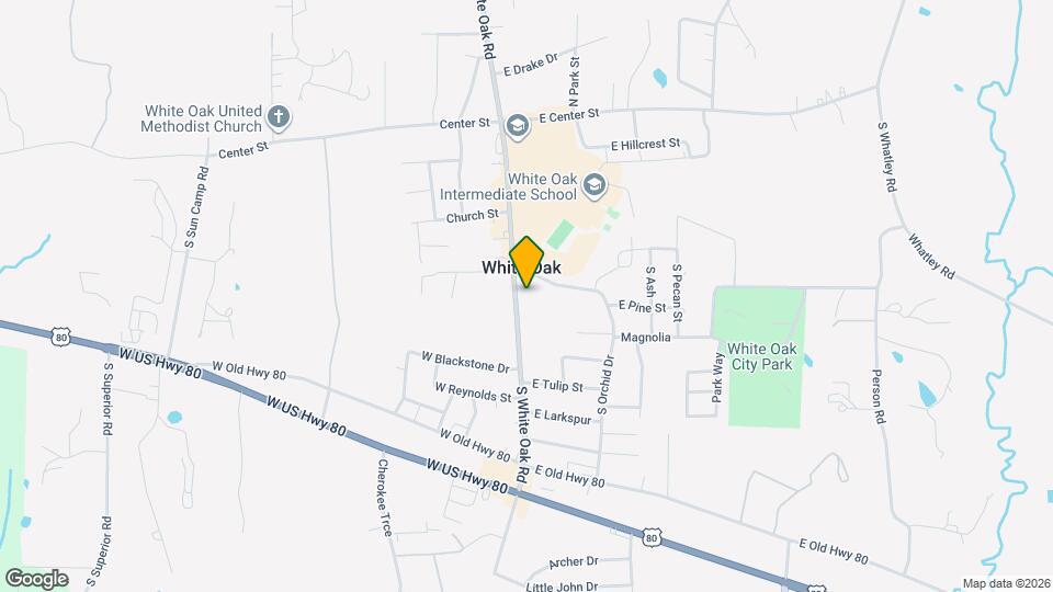 406 S White Oak Rd Map and Location Details