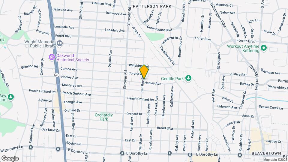 601 Hadley Ave Map and Location Details