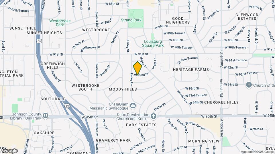 9715 W 92nd St Map and Location Details