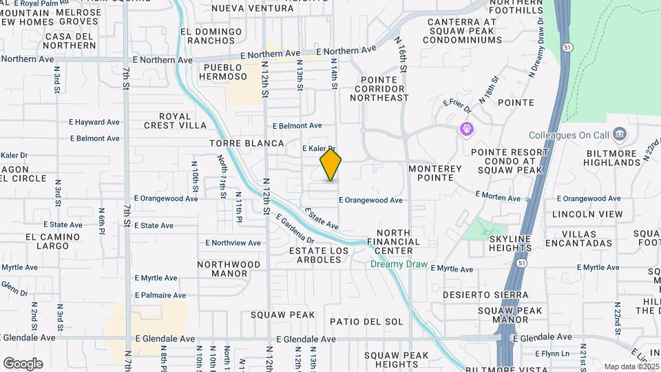 1340 E Vista Ave, Unit 4 Map and Location Details