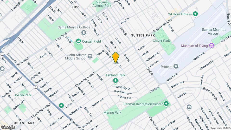 1741 Oak St Mapa y Detalles de la Ubicación