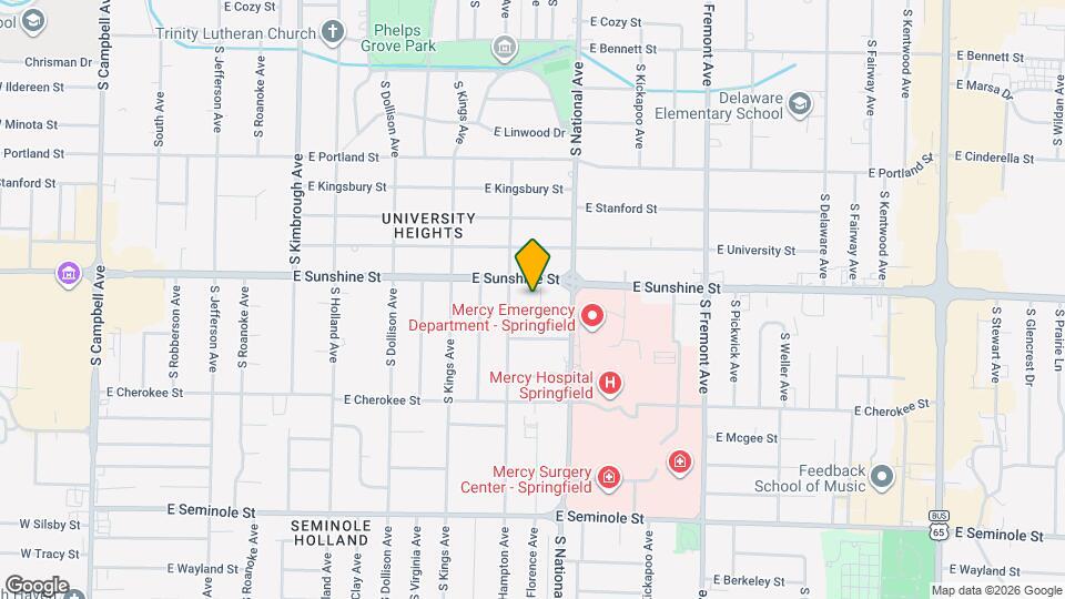1821 S Florence Ave Map and Location Details