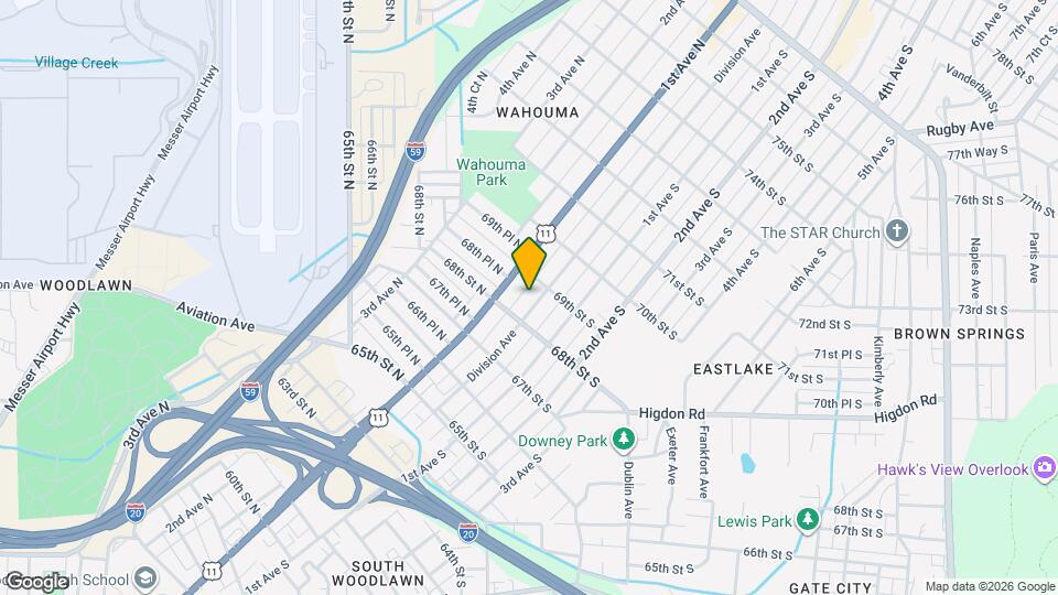 6820 Division Ave Map and Location Details