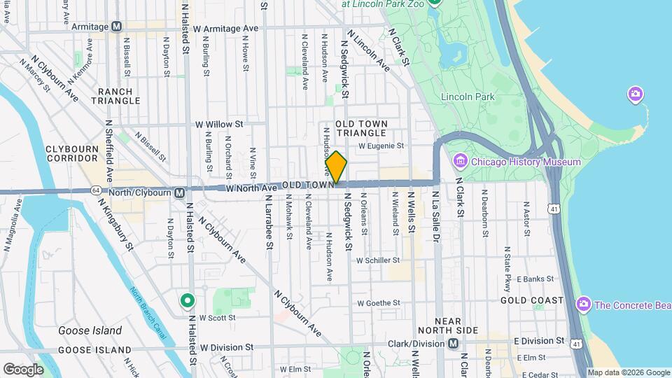 417 W North Ave Map and Location Details