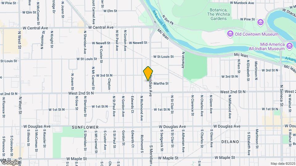 345 N Meridian Ave Map and Location Details