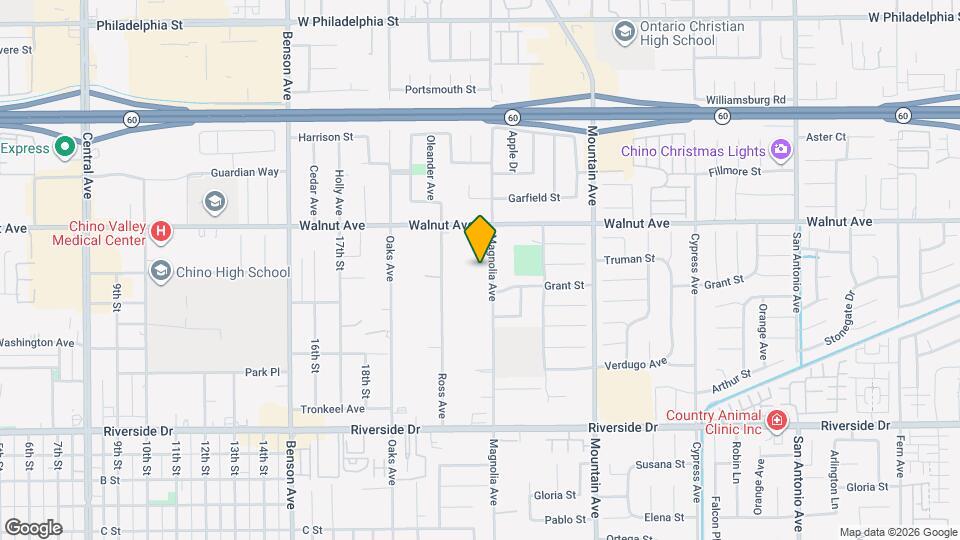 12584 Magnolia Ave Map and Location Details
