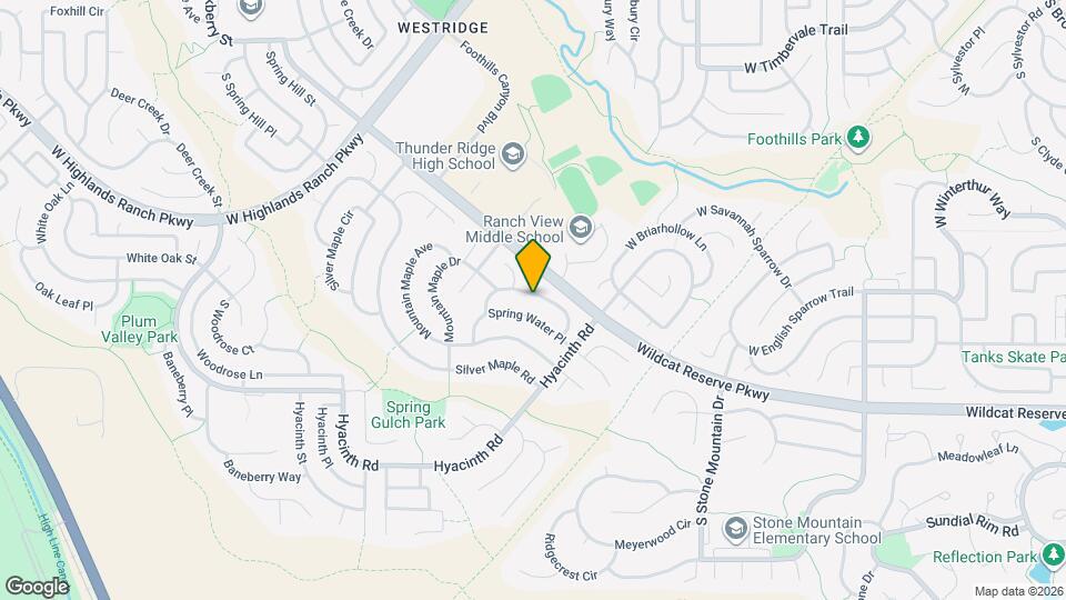 1748 Spring Water Ln Map and Location Details