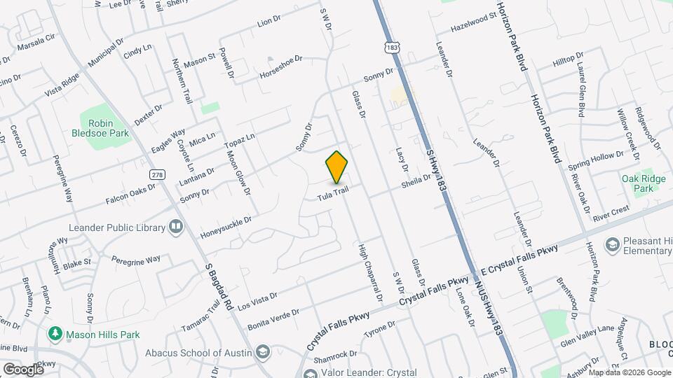 417 Tula Trail Map and Location Details