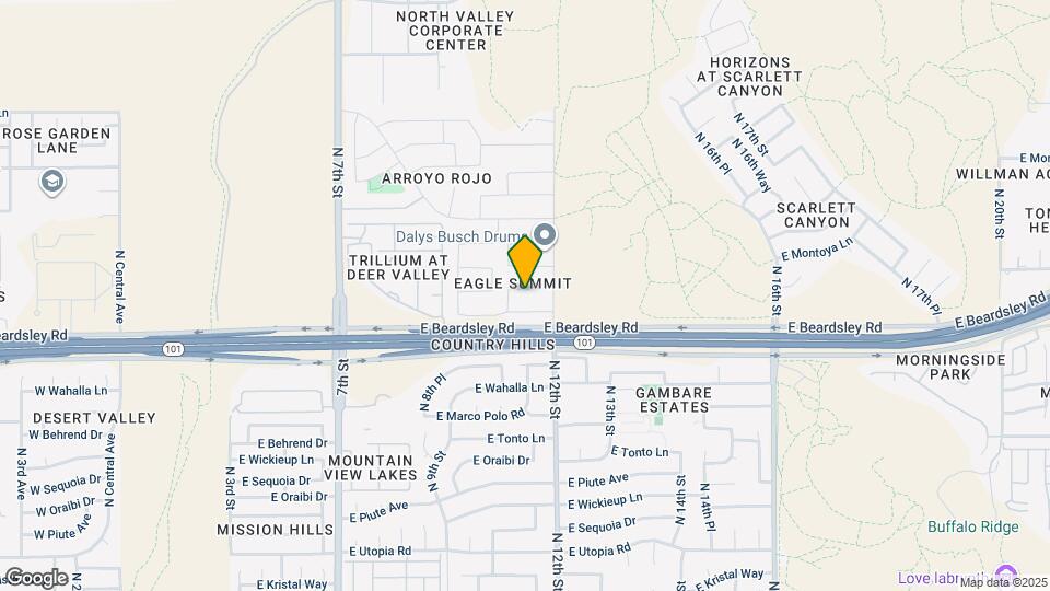 1105 E Blackhawk Dr Map and Location Details