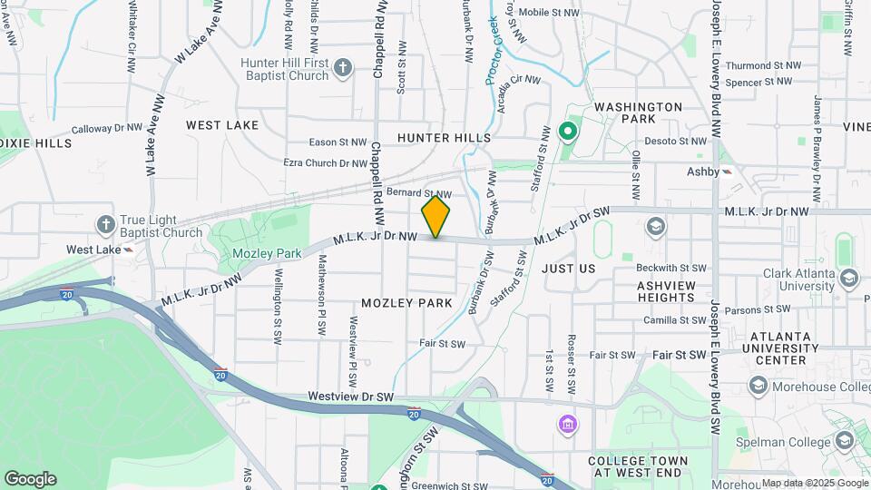 1320 M.L.K. Jr Dr SW Map and Location Details