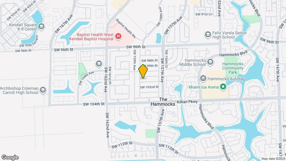15831 SW 101st St Map and Location Details