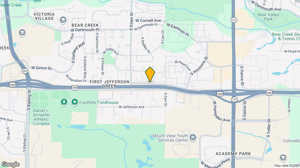 8403-8459 W Hampden Ave Map and Location Details