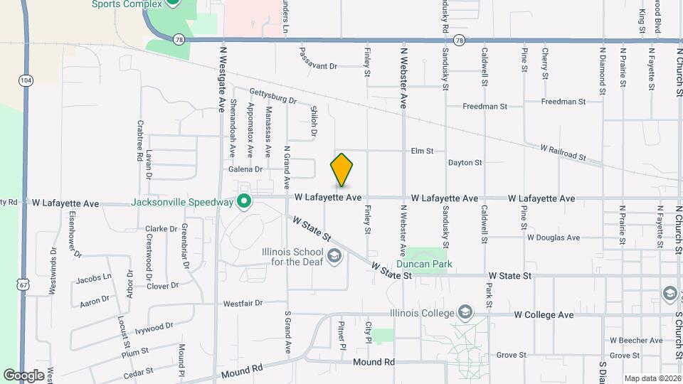 1428 W Lafayette Ave Map and Location Details