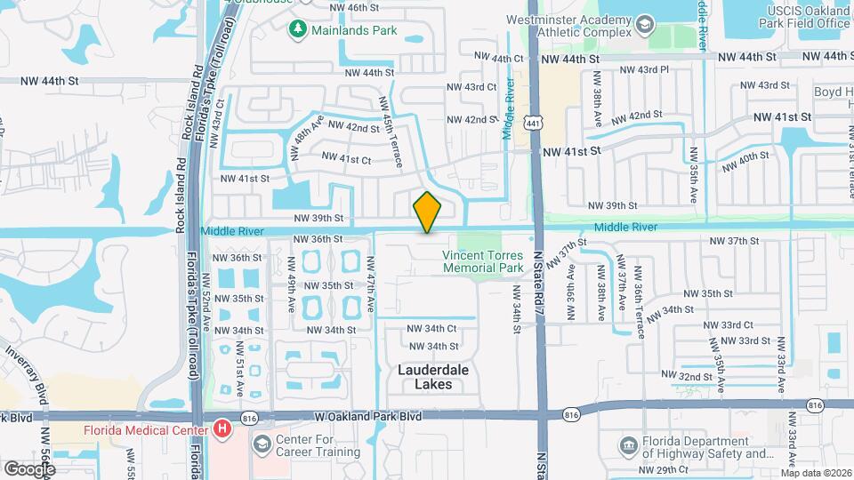 4441 NW 37th St Map and Location Details