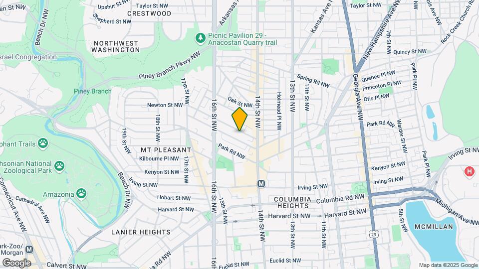 1450 Newton St NW Mapa y Detalles de la Ubicación