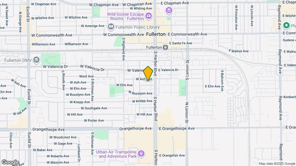 121 W Elm Ave Map and Location Details