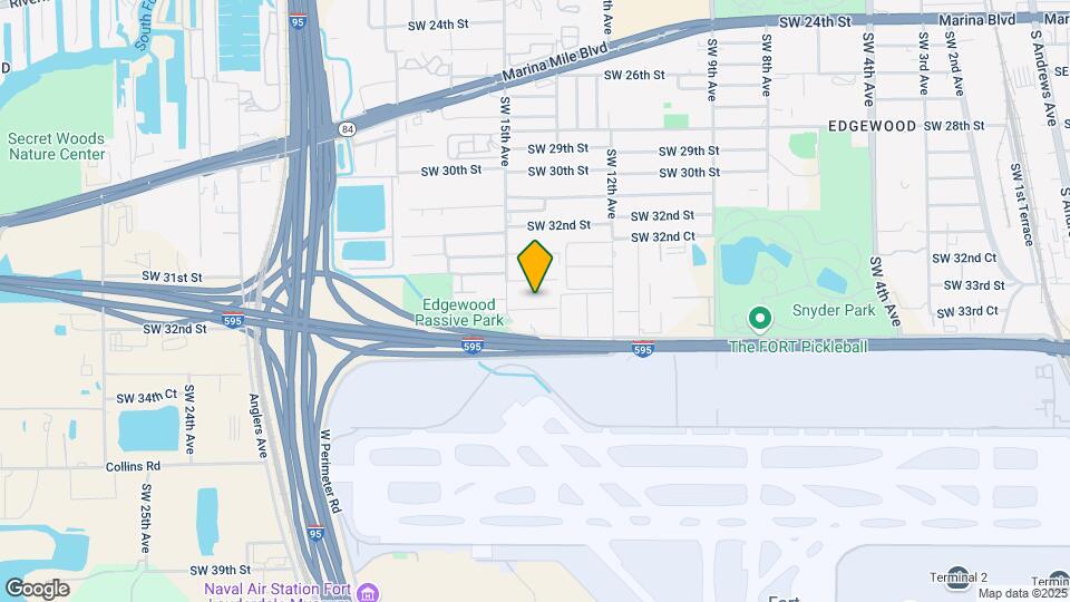 1421 SW 33rd Ct, Unit C Map and Location Details