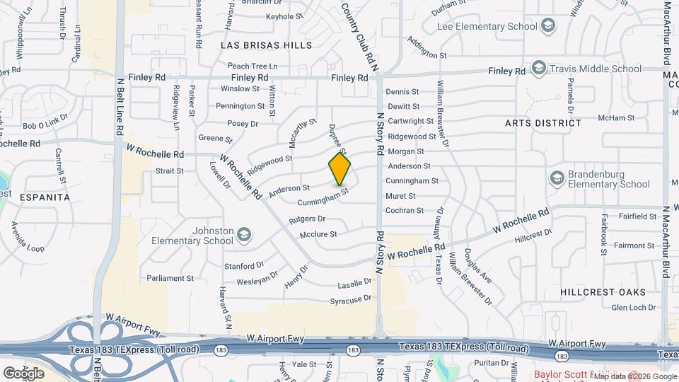 2527 Cunningham St Map and Location Details