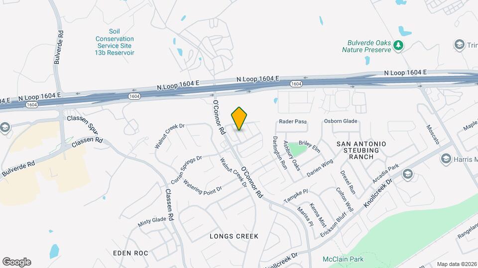 16122 Branching Oaks Map and Location Details