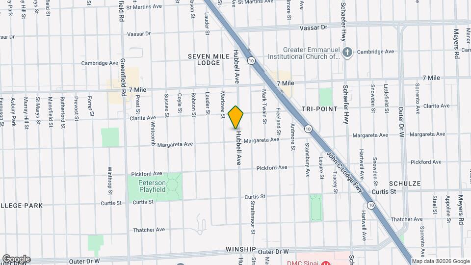 16837 Hubbell Ave Map and Location Details