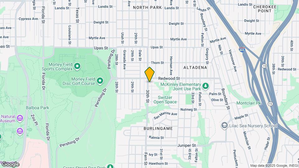 3016 Quince St Map and Location Details
