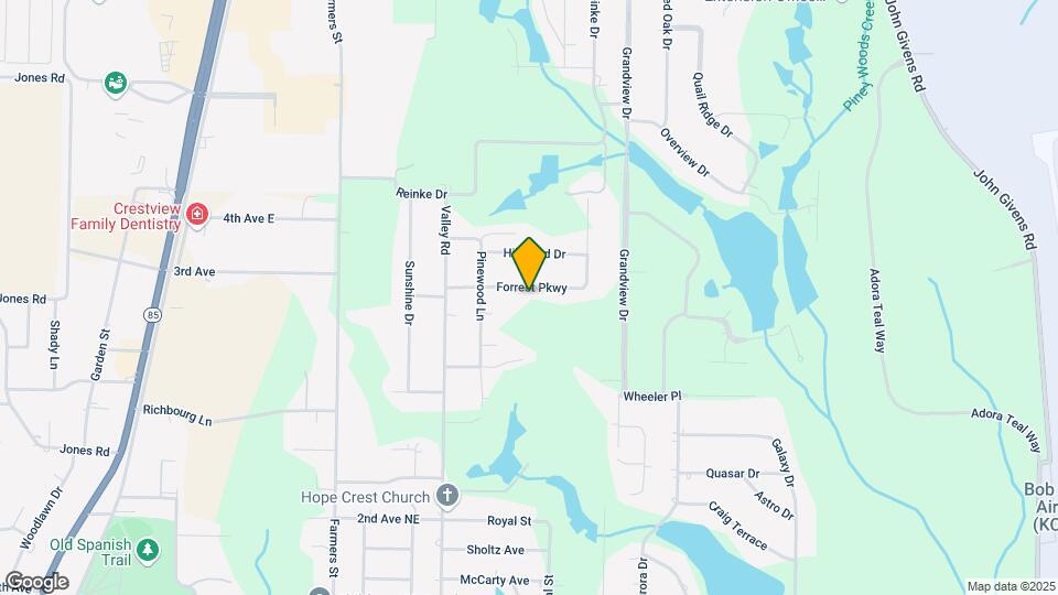 208 Forrest Pkwy Map and Location Details