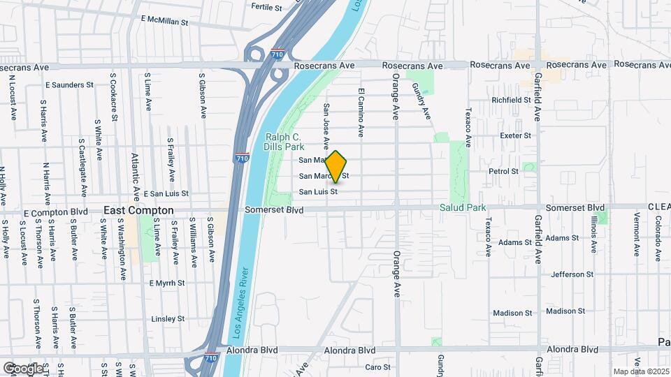 6613 San Luis St Map and Location Details