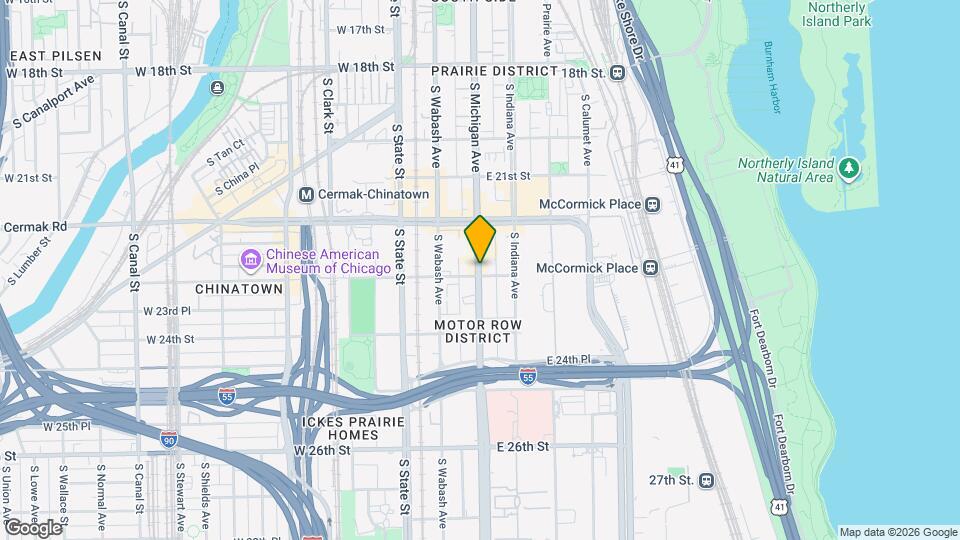 2297 S Michigan Ave Mapa y Detalles de la Ubicación