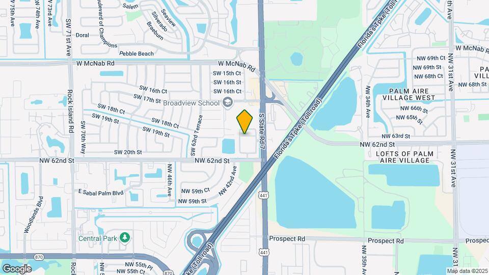 6054 SW 19th Ct Map and Location Details