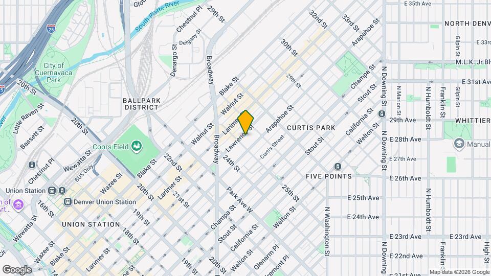 2530 Lawrence St, Unit A-302 Map and Location Details