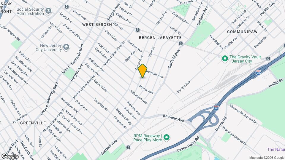 80 Clerk St Map and Location Details