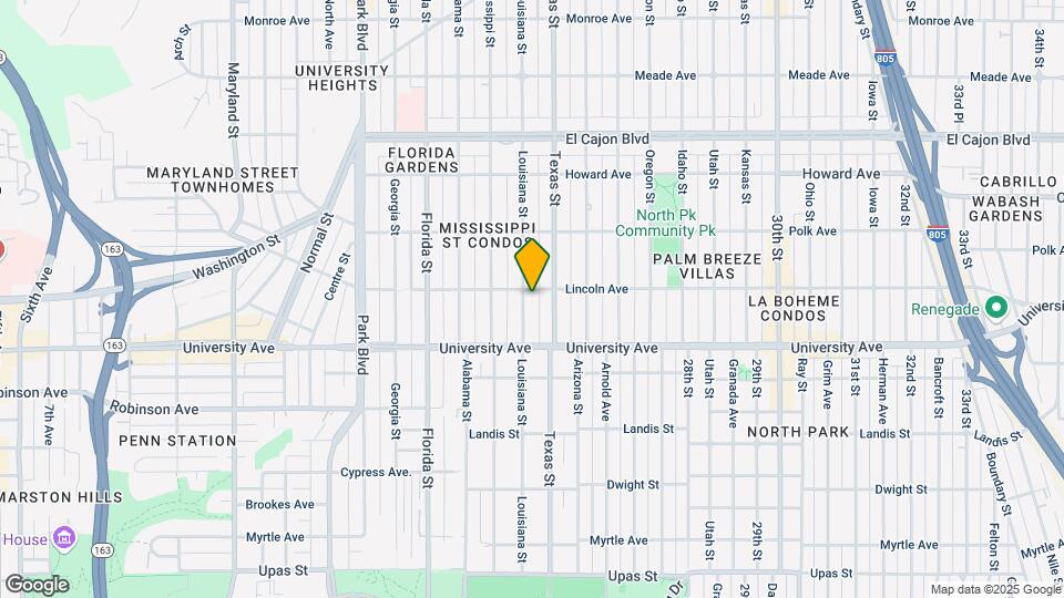 3981 Louisiana St Map and Location Details