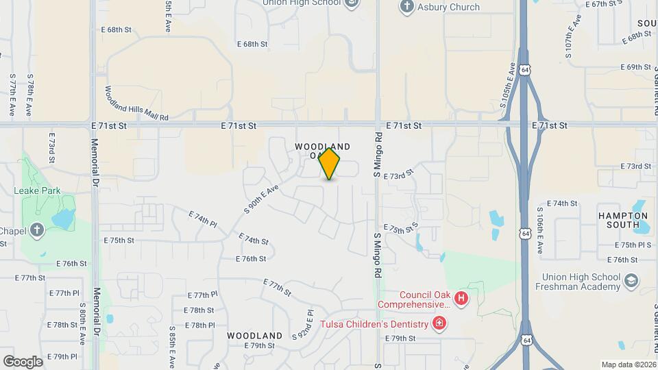 7401 S 93rd E Ave Map and Location Details