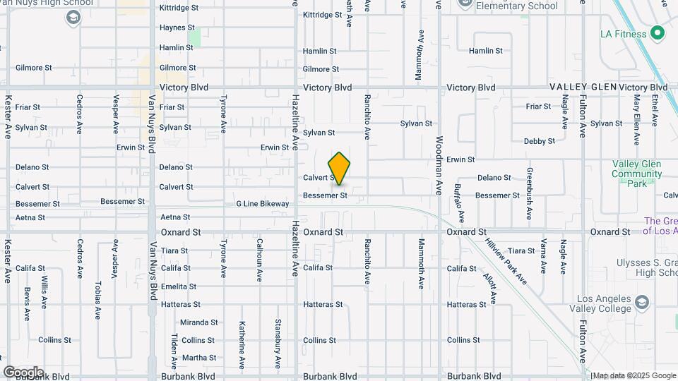 13951 Bessemer St Mapa y Detalles de la Ubicación