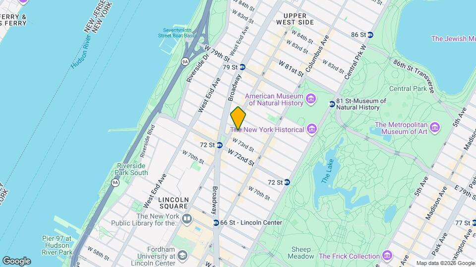 164 W 74th St Map and Location Details