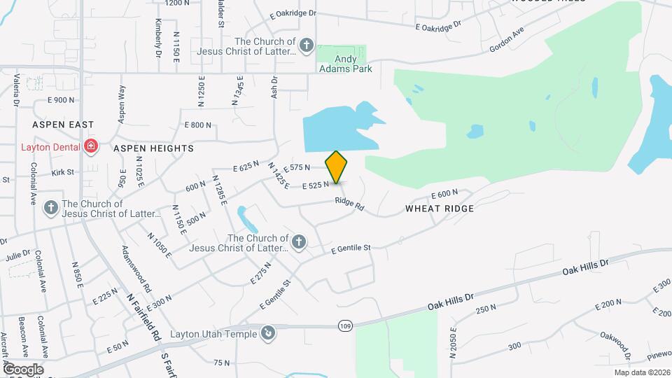 517 N 1625 E Map and Location Details