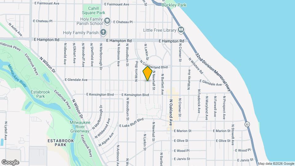 4536 N Larkin St Map and Location Details