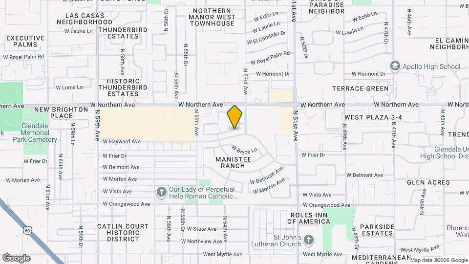 5365 W Augusta Ave Map and Location Details